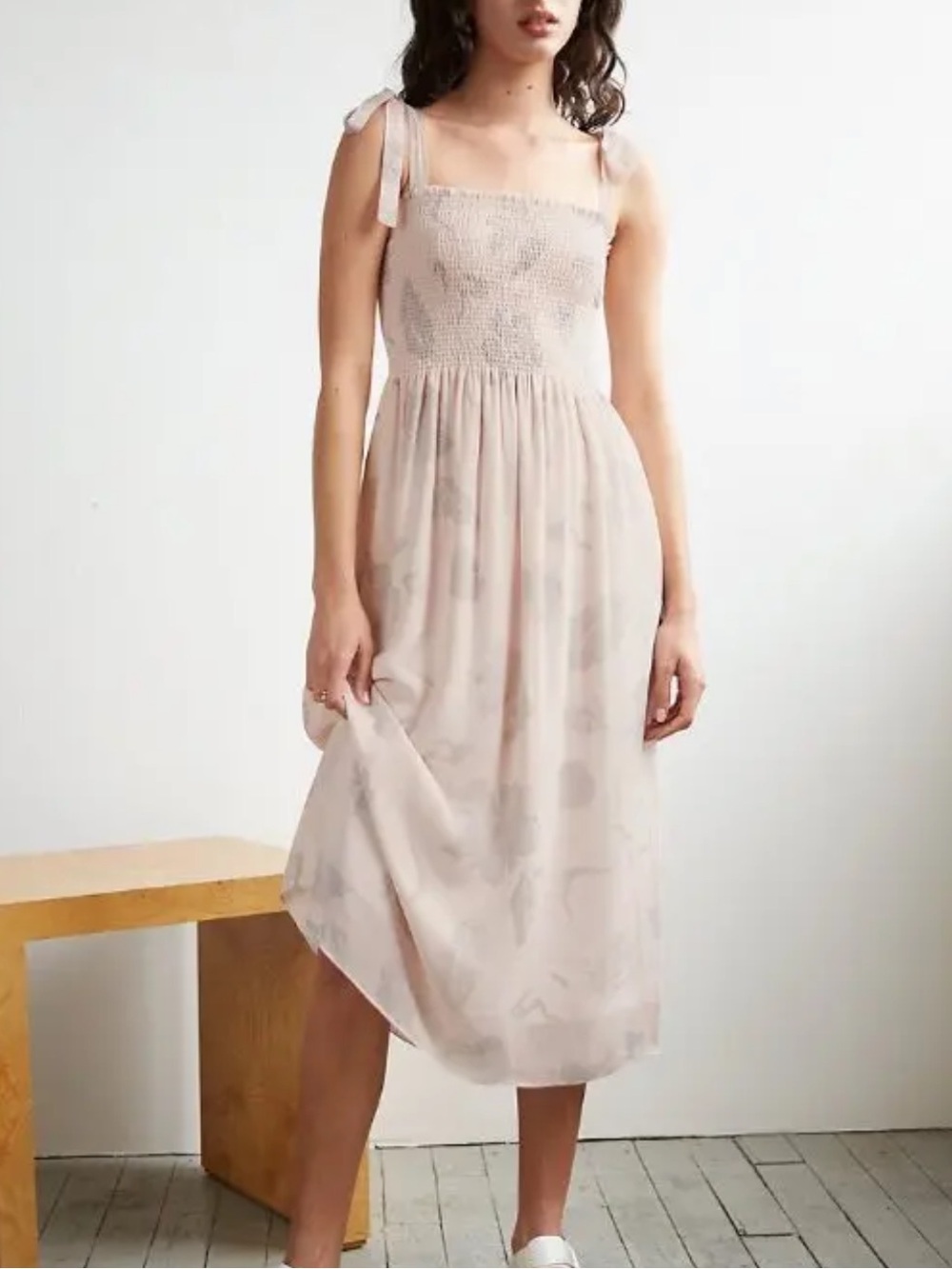 Aritzia x Wilfred Golden Hour Midi Dress Floral